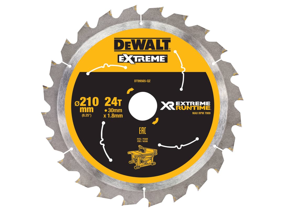 DEWALT Power Tools XR FlexVolt Table Saw Blade 210 x 30mm x 24T DT99565-QZ