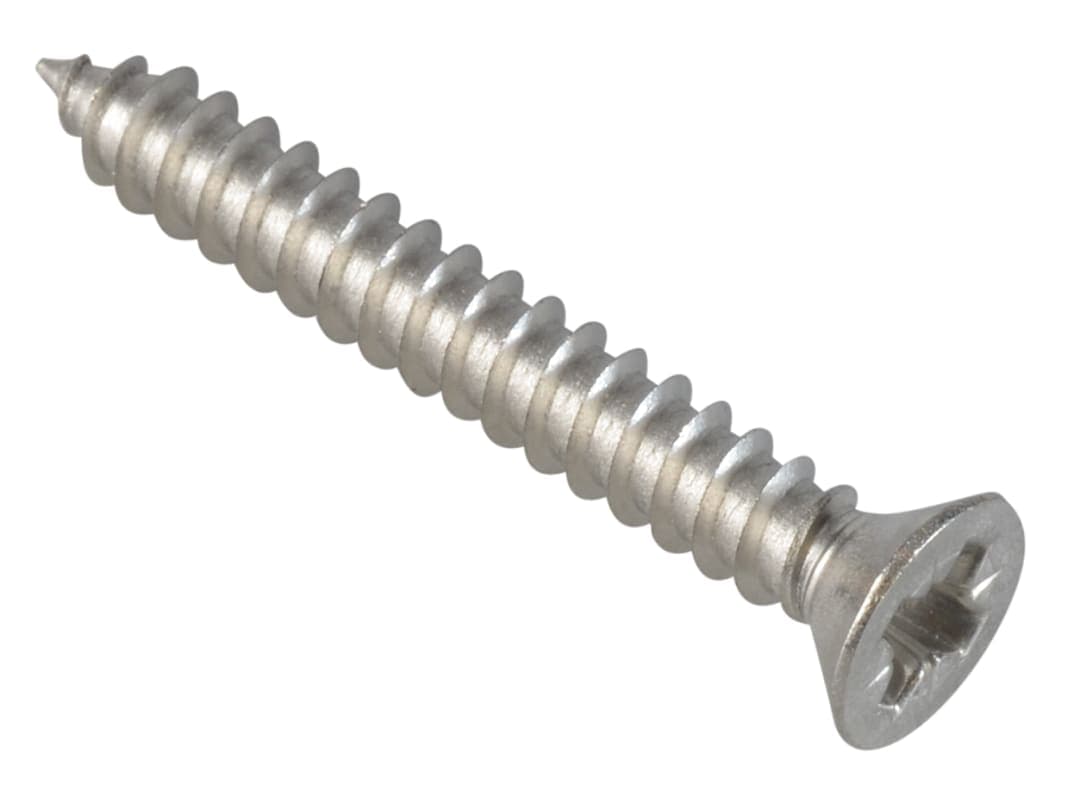 ForgeFix Self-Tapping Screw Pozi Compatible Pan Head SS 1.1/4in x 8 ForgePack 20 FPSTPP1148SS