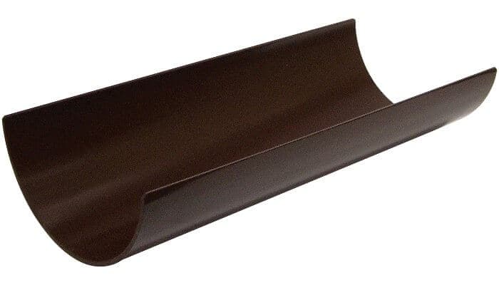 FloPlast Half Round Gutter - 112mm x 4mtr Brown