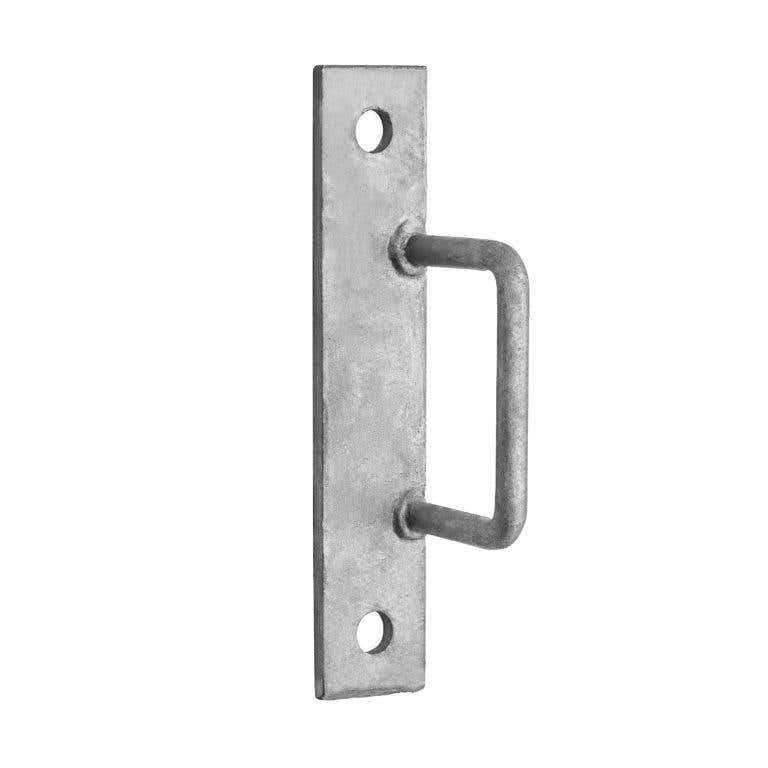 Gate Staple - 3" (inch) Plate - Zinc Galvanised - Hardware Solutions