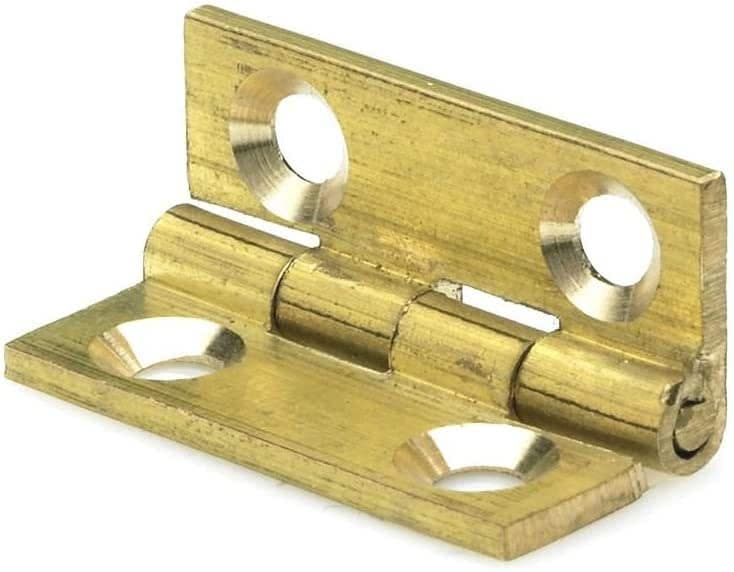 Solid Brass Drawn Butt Hinge - 25x19mm - Brass - Single - Hardware Solutions