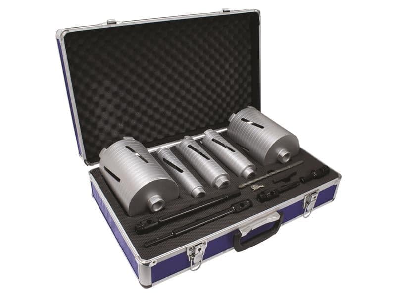 Mexco A10DCDKIT57 Slotted Dry Core Drill X90 Grade Kit 11 Piece