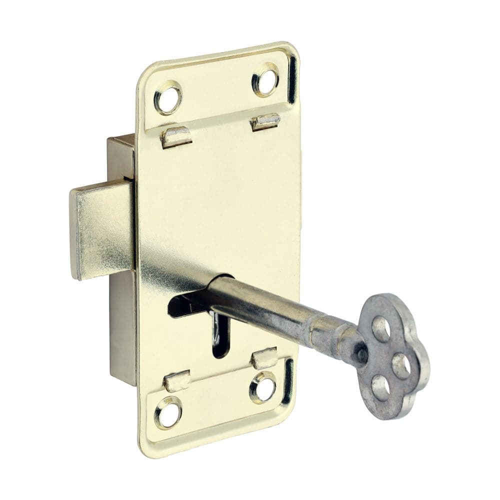 Timco Small Cupboard Lock - Electro Brass TIMpac 1 204672P