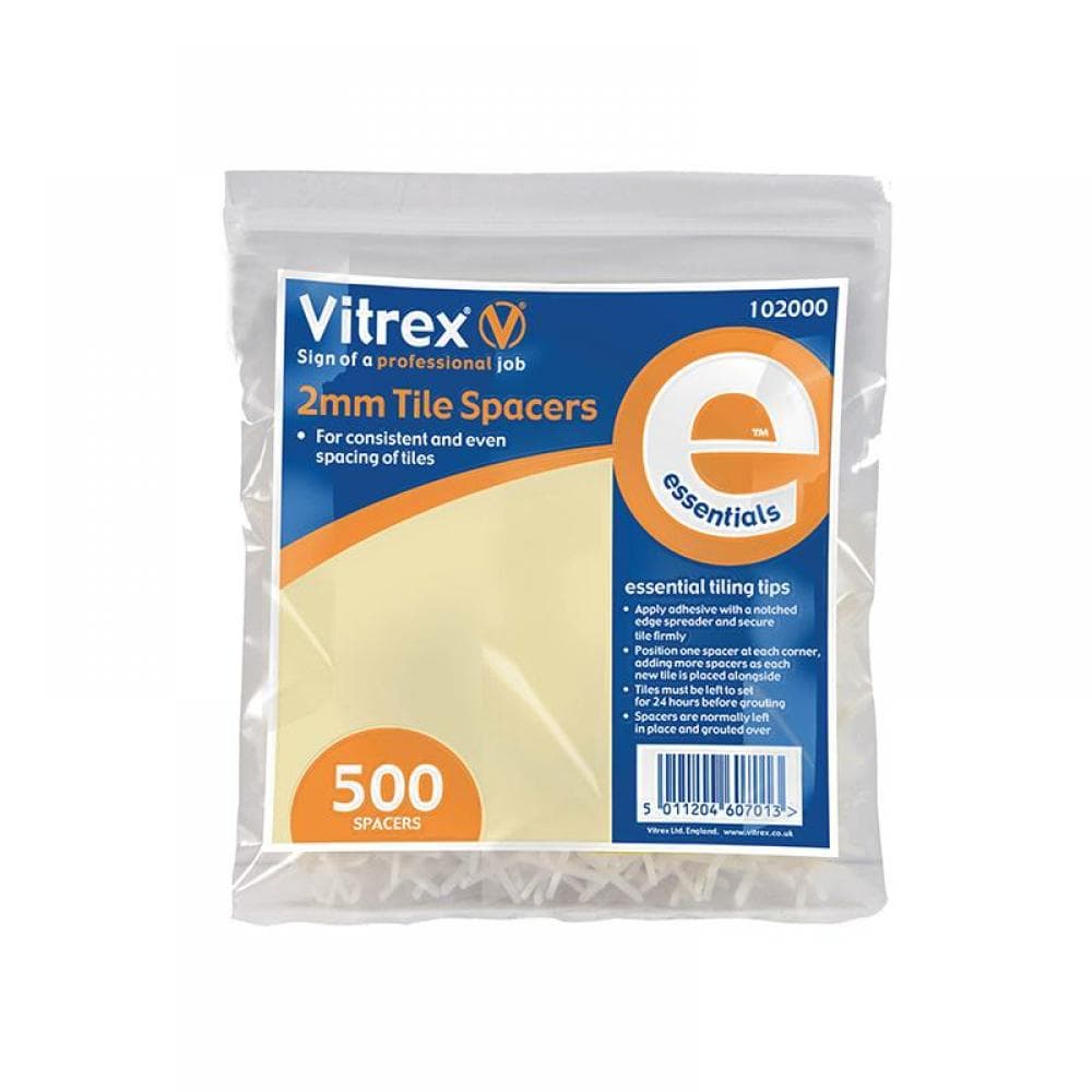 Vitrex 102000 Essential Tile Spacers 2Mm (Pack 500)