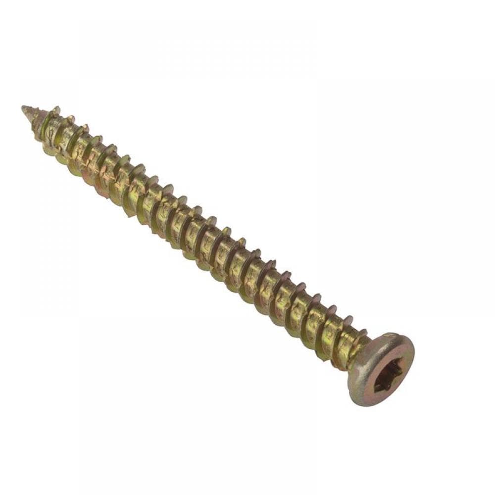 Forgefix 10CFS152 Concrete Frame Screw Torx® Compatible High-Low Thread Zyp 7.5 X 152Mm Bag 10