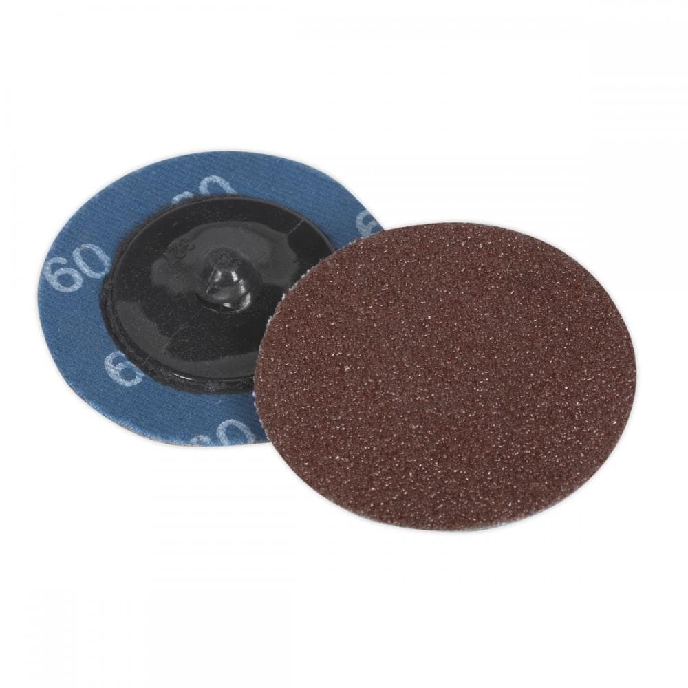 Sealey PTCQC5060 Quick-Change Sanding Disc Ø50Mm 60Grit Pack Of 10