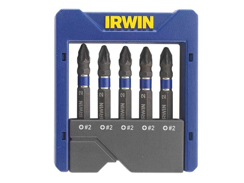 Irwin® 1923435 Pozidriv Impact Screwdriver Pocket Bit Set 5 Piece