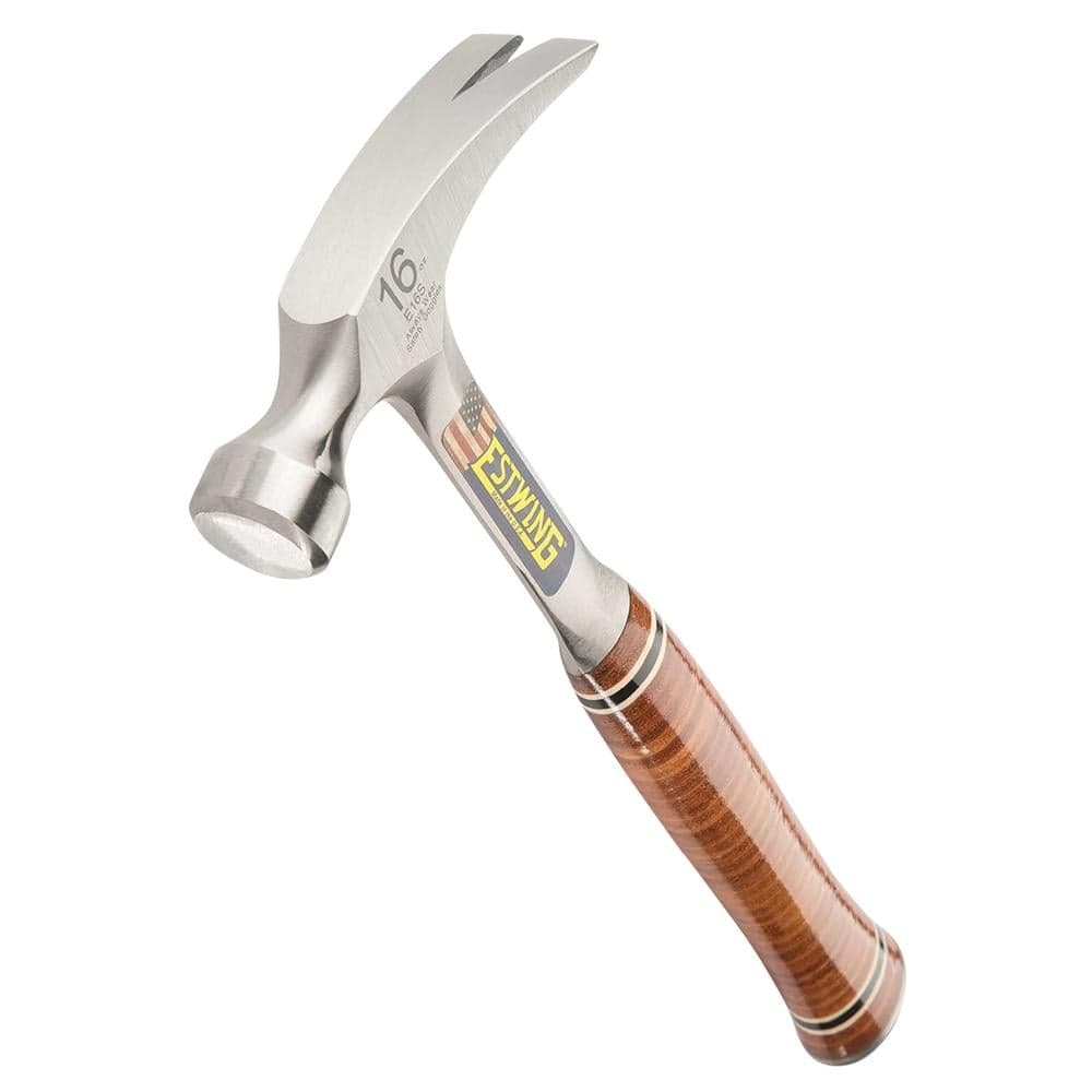Estwing E16S Straight Claw Hammer With Leather Grip 16Oz/448G Pk 1 23509