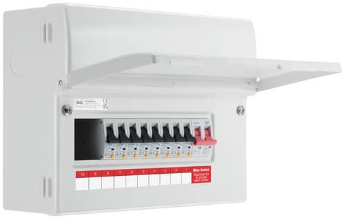 Metal Consumer Unit 14 Way With 100A Main Switch 2 X 63A Type A 30Ma Rcd 12 X Mcbfts 1 X Spd 1 X 32A Mcb CFUDP16614ASPD-01