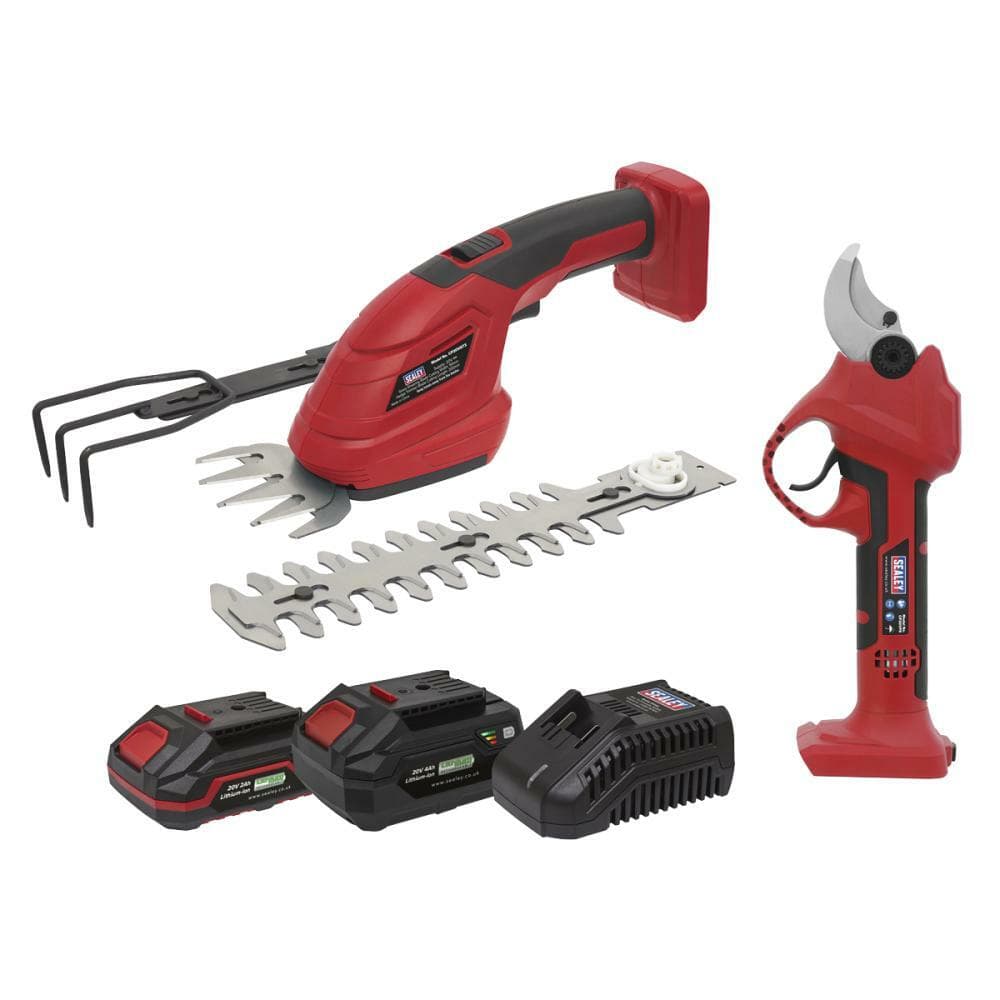 Sealey CP20VCOMBO14 2 X 20V Sv20 Series Gardening/Pruning Cleaning Combo Kit