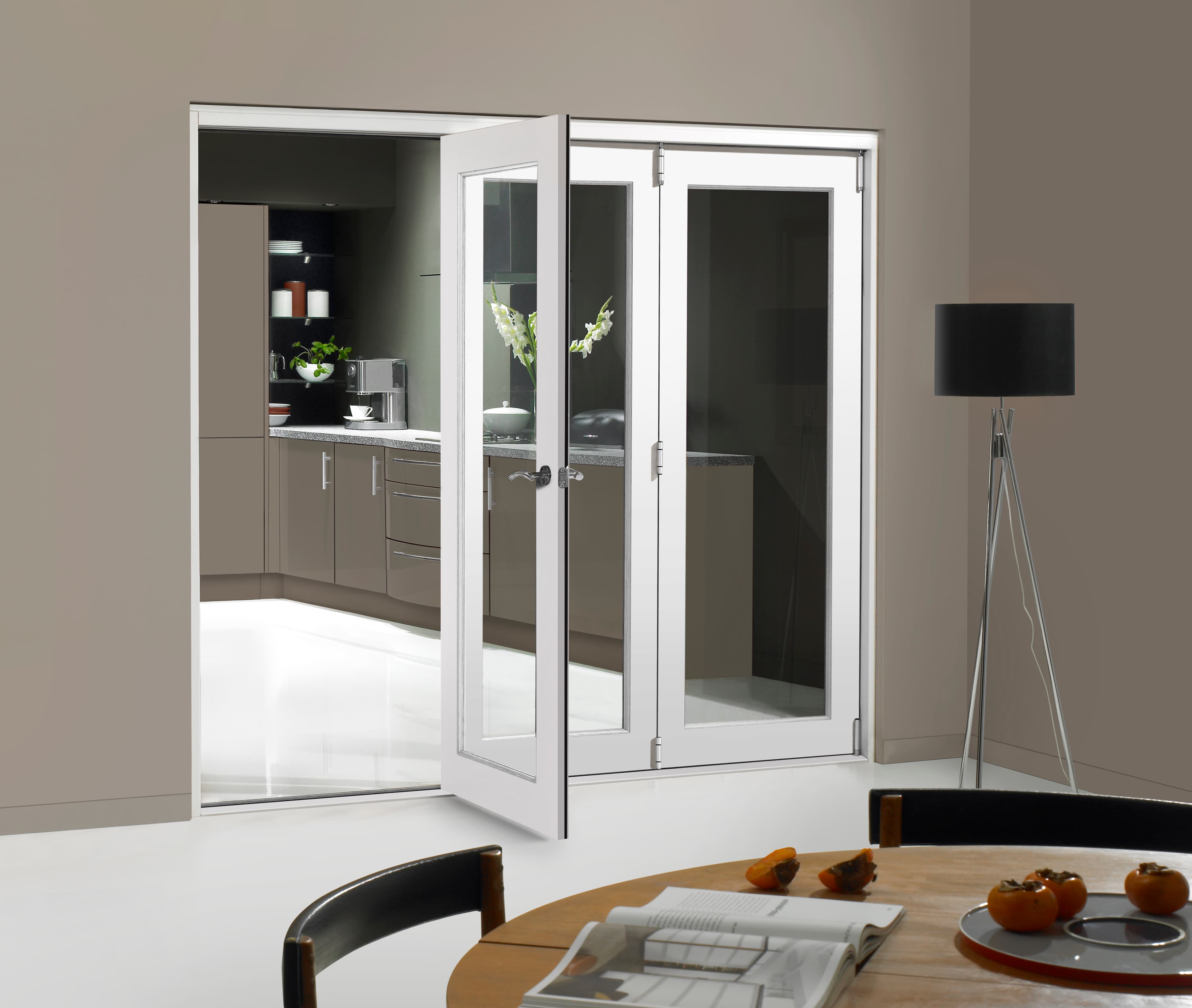 Jci Door Pre Finished 1 Light White Room Divider 2400 x 40mm