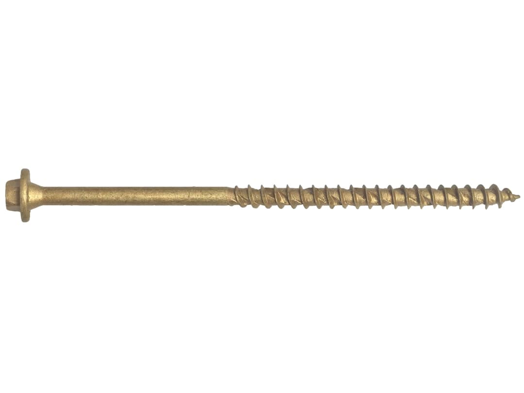 ForgeFix Hexagonal/TORX® Compatible Timber T30 Screws Tan 7x100mm Tub 50 FFTF7100T
