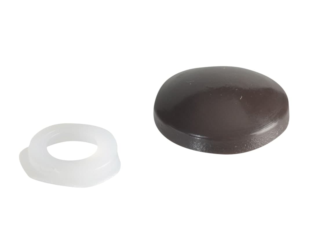 ForgeFix Domed Cover Cap Dark Brown No. 6-8 ForgePack 20 FPPDT1