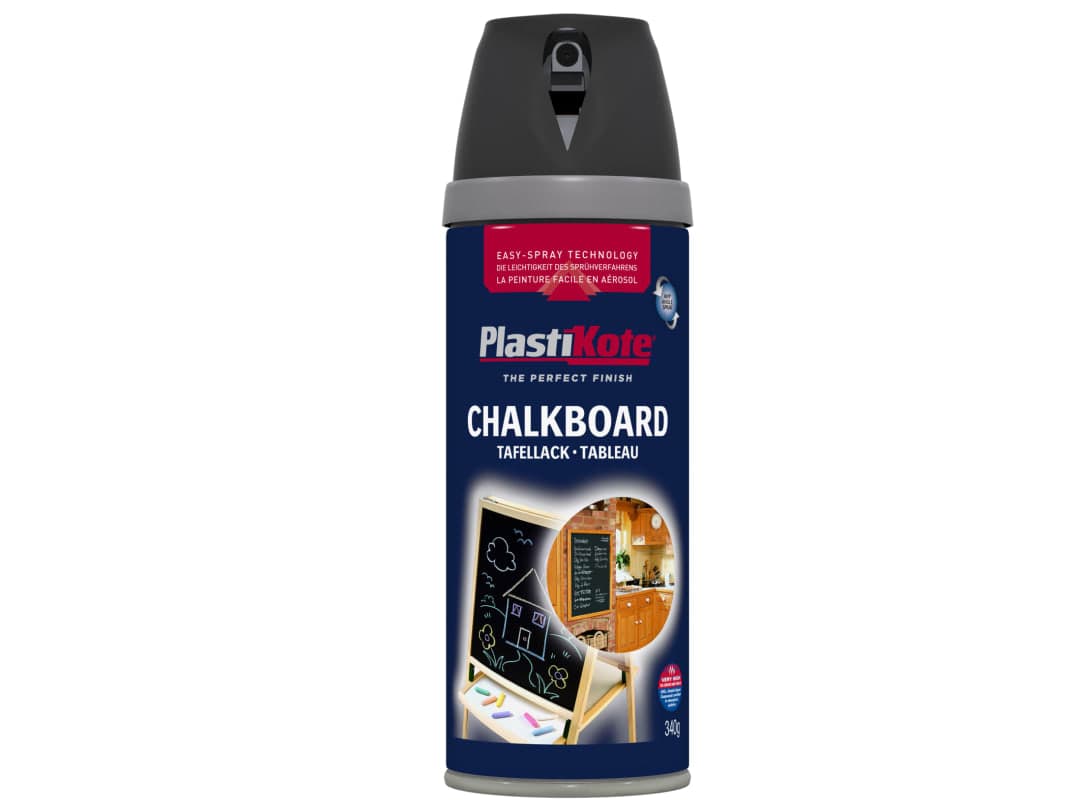 PlastiKote Twist & Spray Chalkboard Paint Black 400ml 026001