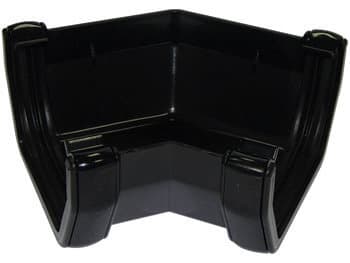 FloPlast Square Gutter Angle - 135 Degree x 114mm Black