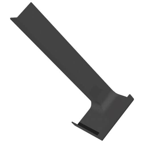 Dark Grey Smooth Fascia Internal Corner Trim - 300mm