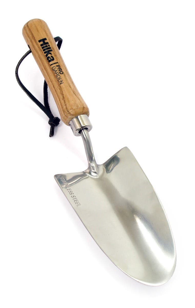 Hilka Gardening Hand Trowel - Stainless Steel - Hardwood Handle