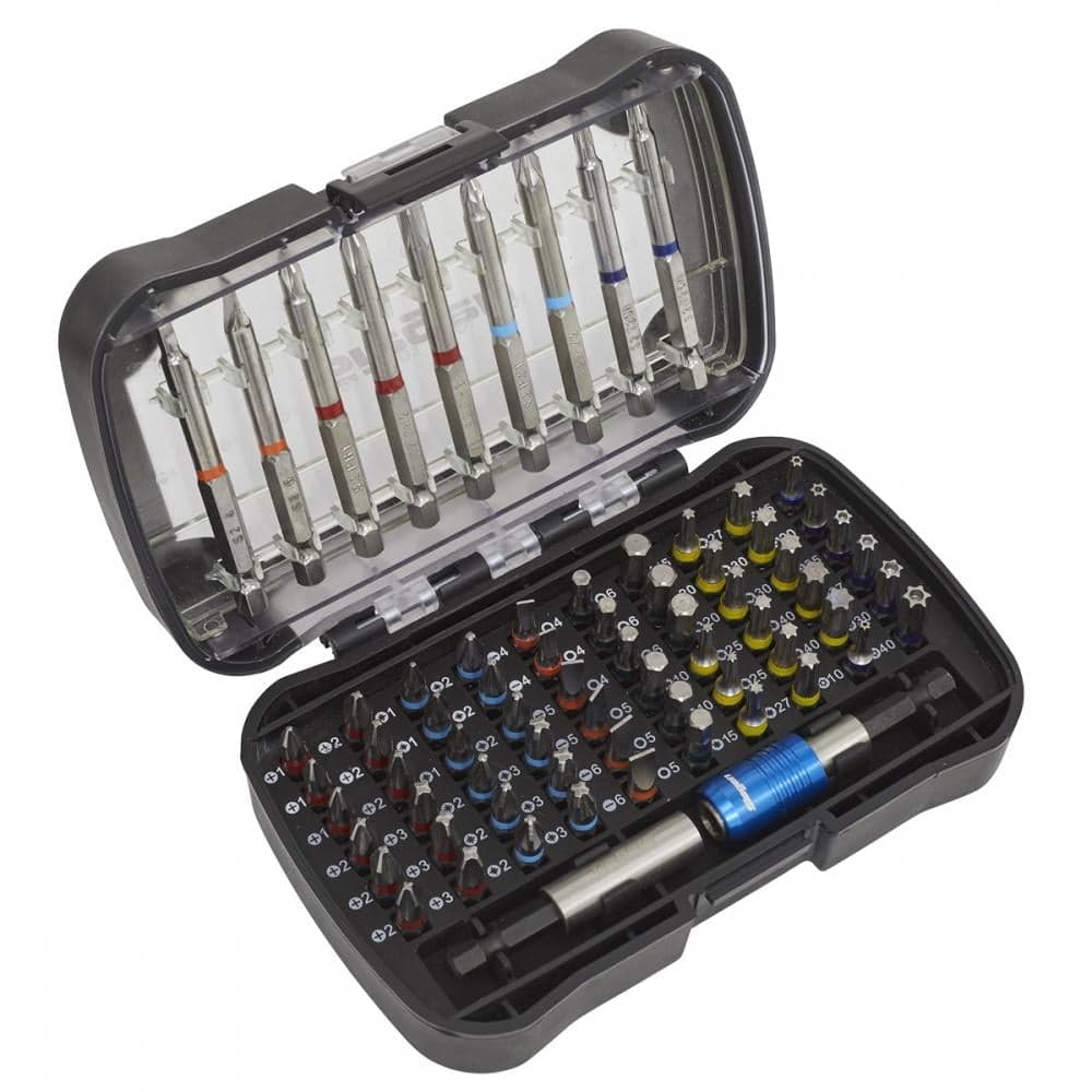 Sealey S01038 Power Tool Bit Set 71Pc Colour-Coded S2