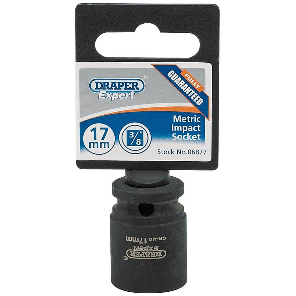 Draper Expert 06877 Expert Hi-Torq® 6 Point Impact Socket 3/8in Sq. Dr. 17Mm each