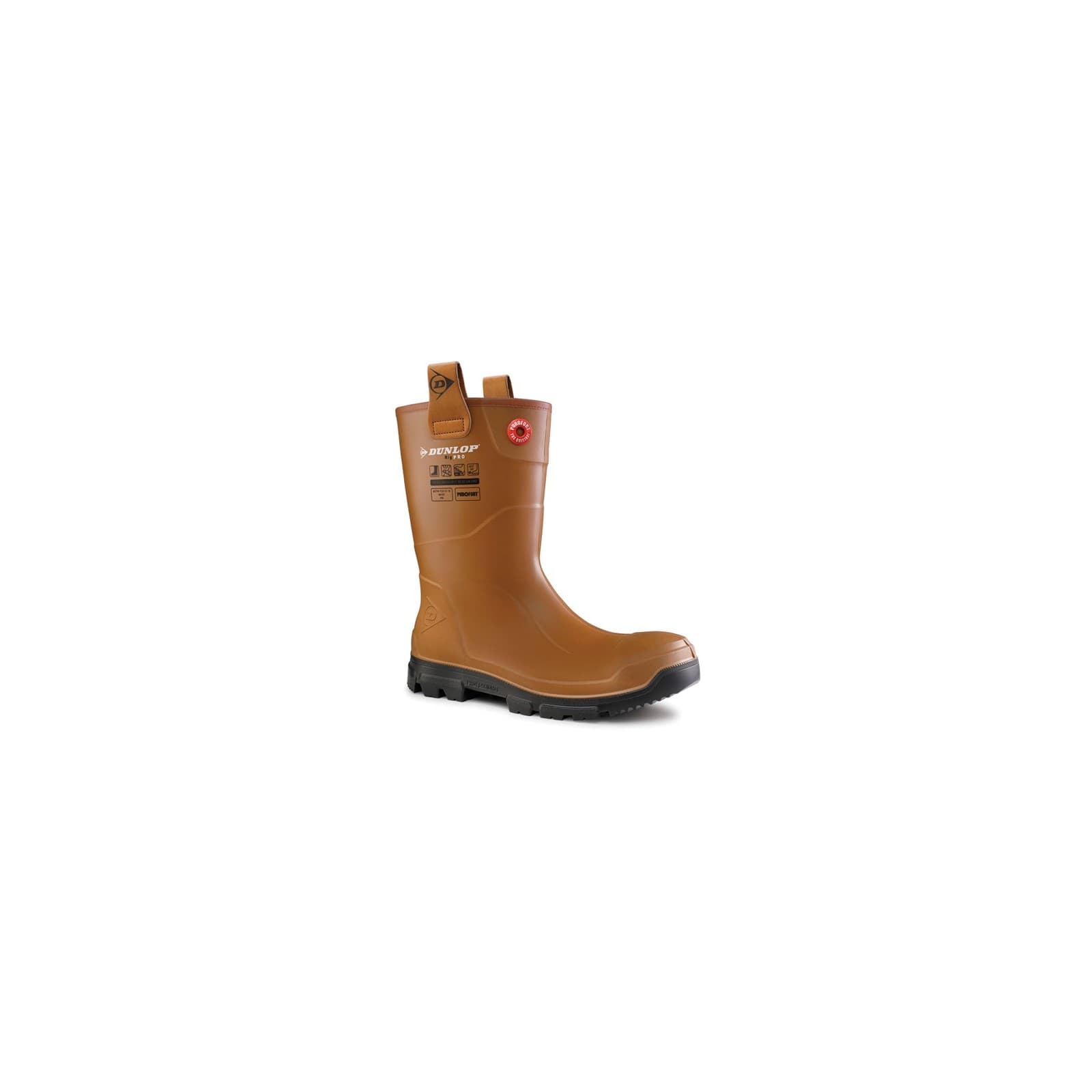 Dunlop Purofort Rigpro Full Safety Synthetic Fur Lining Wellington Size 6 35181-65705-05