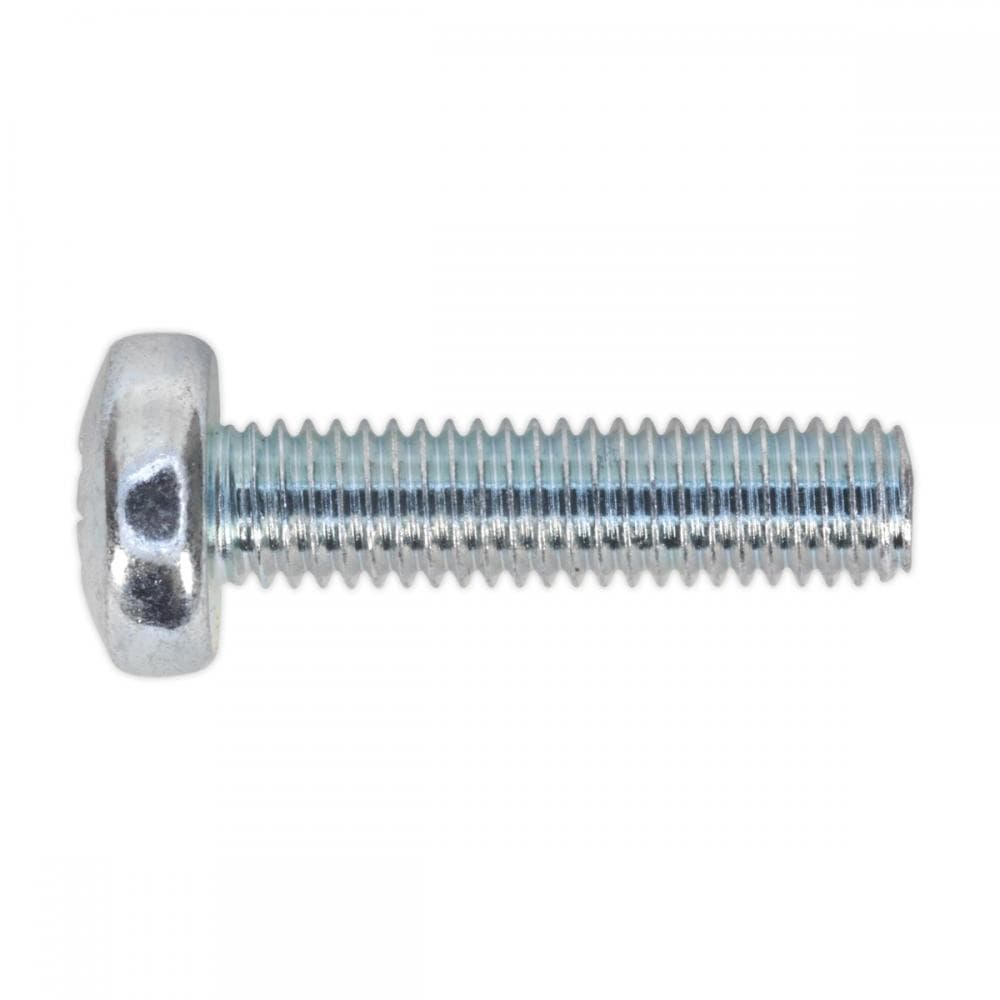 Sealey MSP520 Machine Screw M5 X 20Mm Pan Head Pozi Zinc Pack Of 100