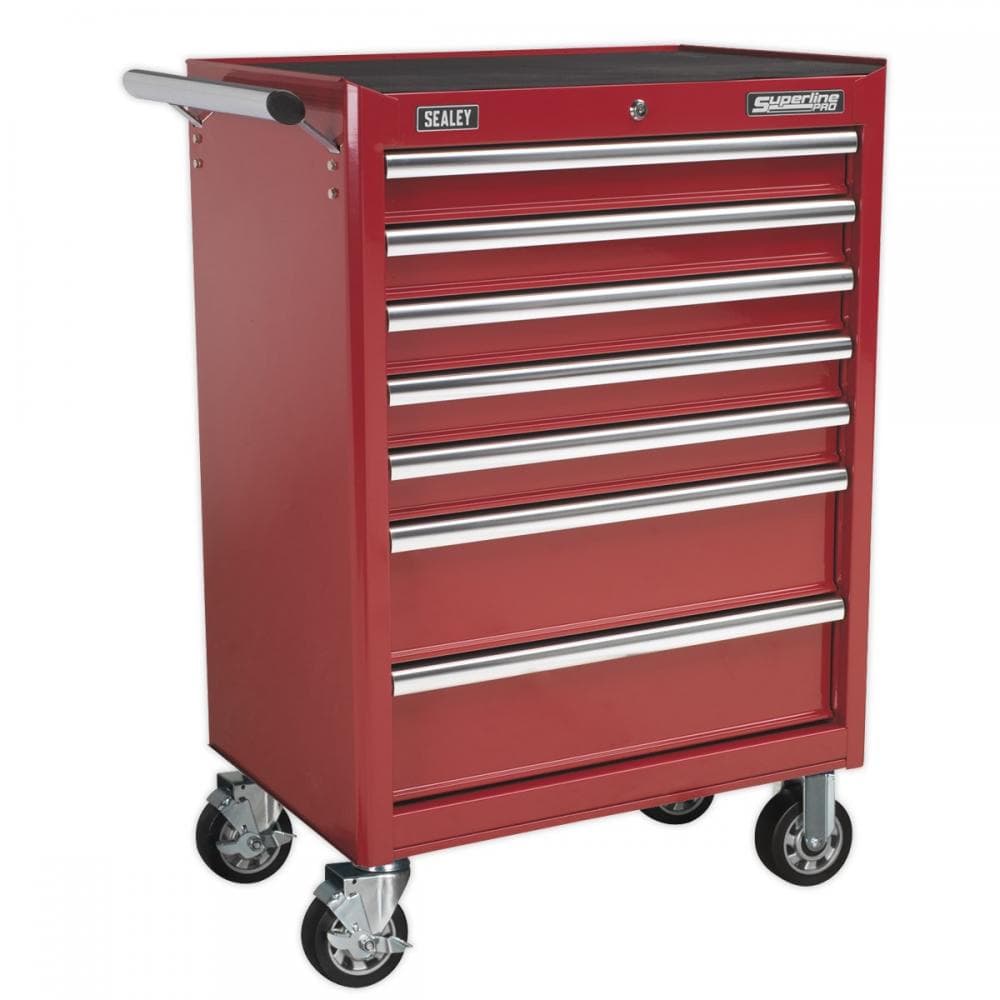 Sealey AP33479 Rollcab 7 Drawer With Ball-Bearing Slides - Red