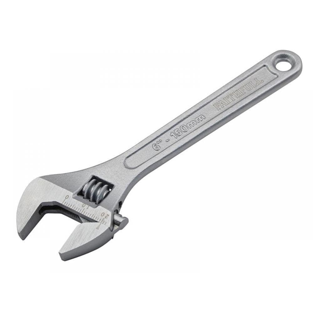 Faithfull UGE3006-V Chrome Adjustable Spanner 150Mm (6In)