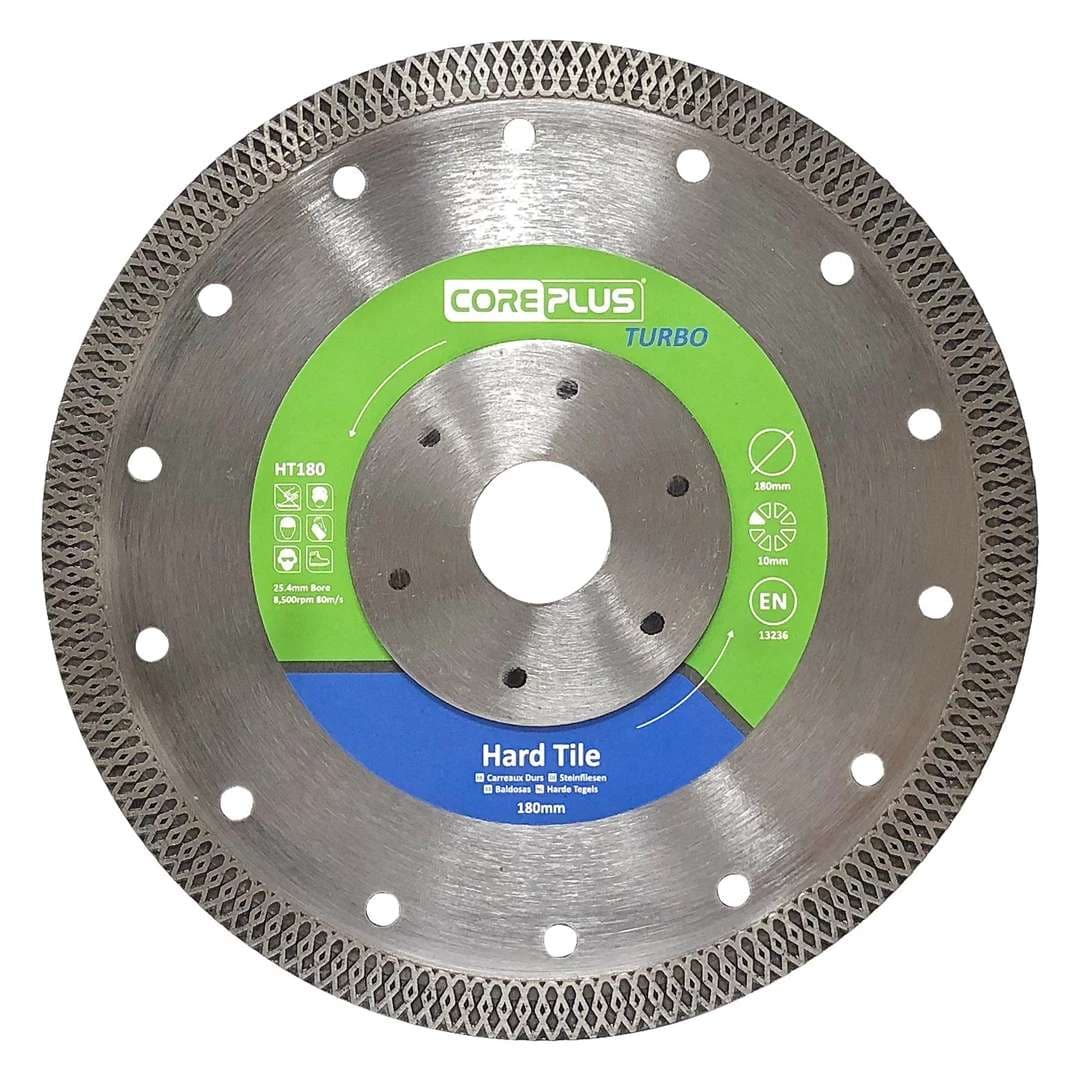 Coreplus CORDBHT180 Hard Tile Diamond Blades 180Mm (Box Of 1)