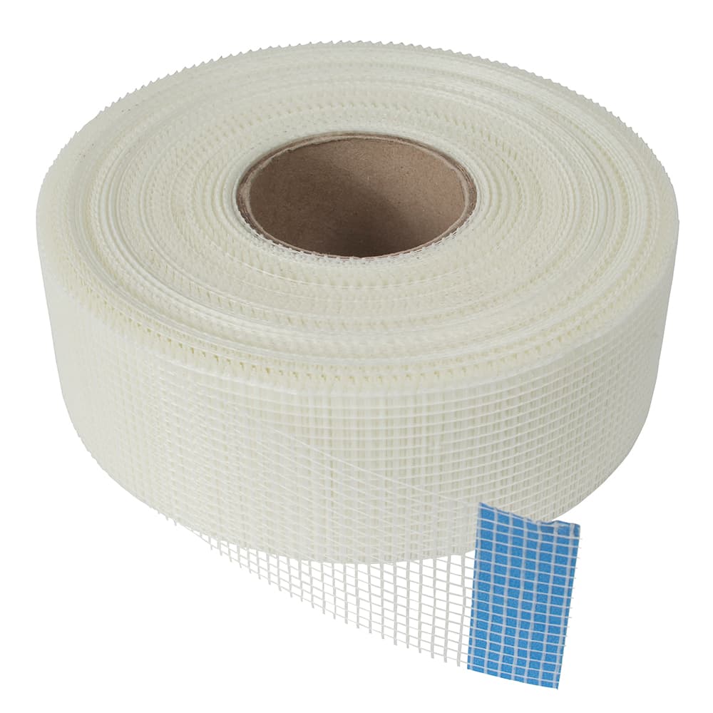 4Trade White Fibreglass Plasterboard Joint / Scrim Tape, Size: 48mm x 90m