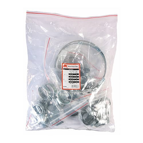 TIMCO Mixed Zinc Hose Clips - 50 Pack - 11mm/140mm