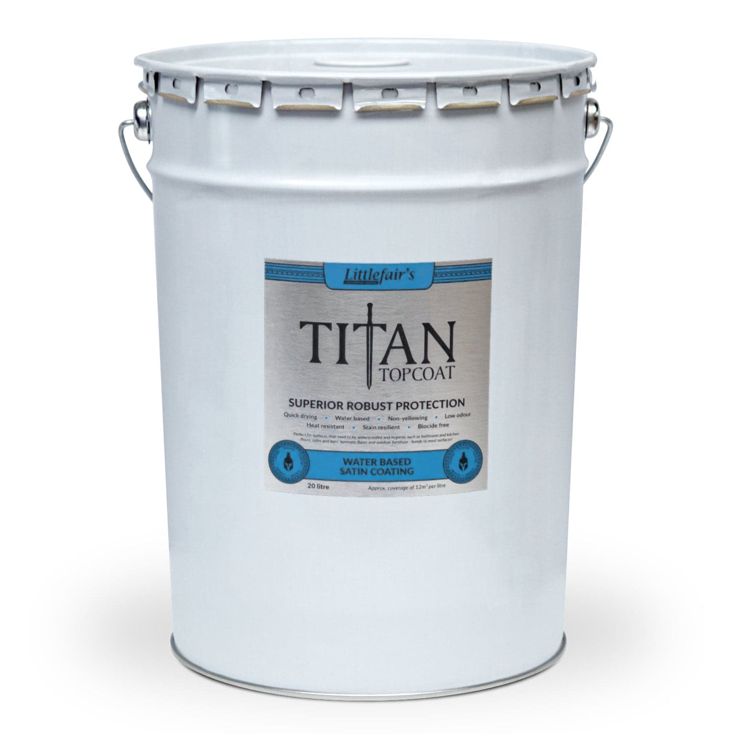 Titan Topcoat Varnish Clear Wood Finish - Biocide Free, UV Protection - Low Odour Matt/Satin/Gloss