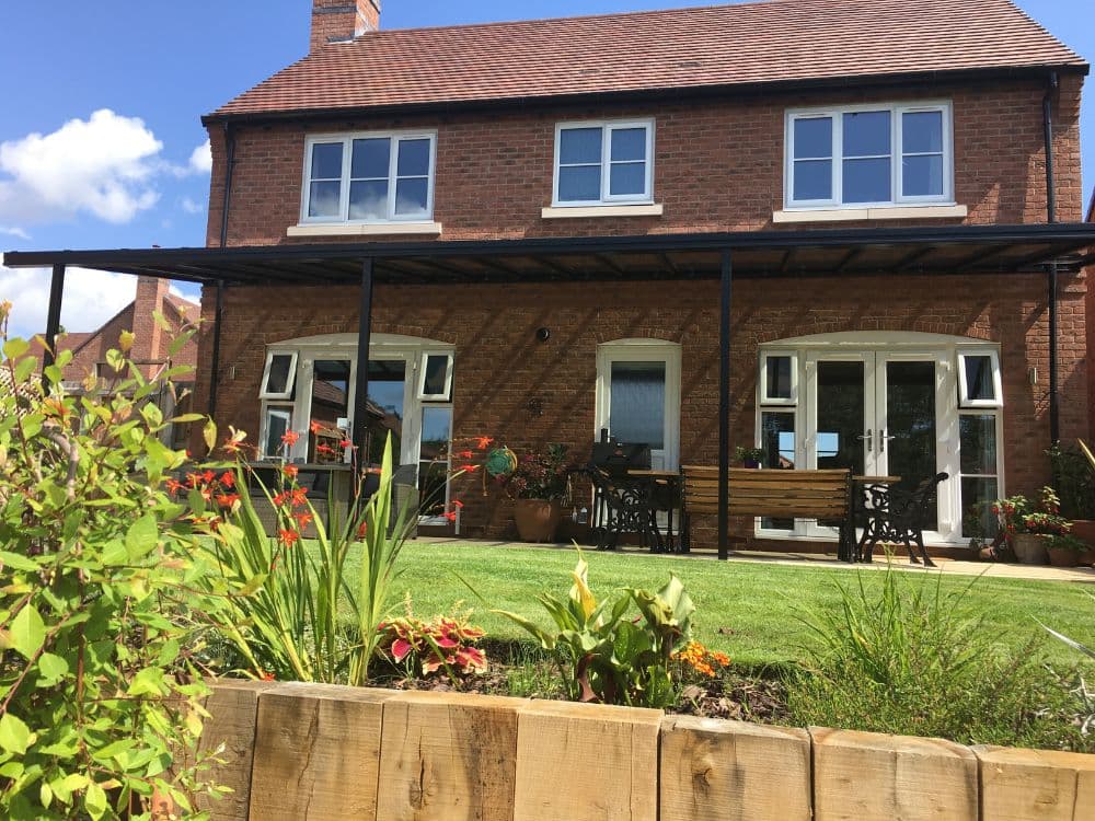 Simplicity 6 Aluminium Pergola / Veranda - 17000mm x 3000mm Rectangular - Black