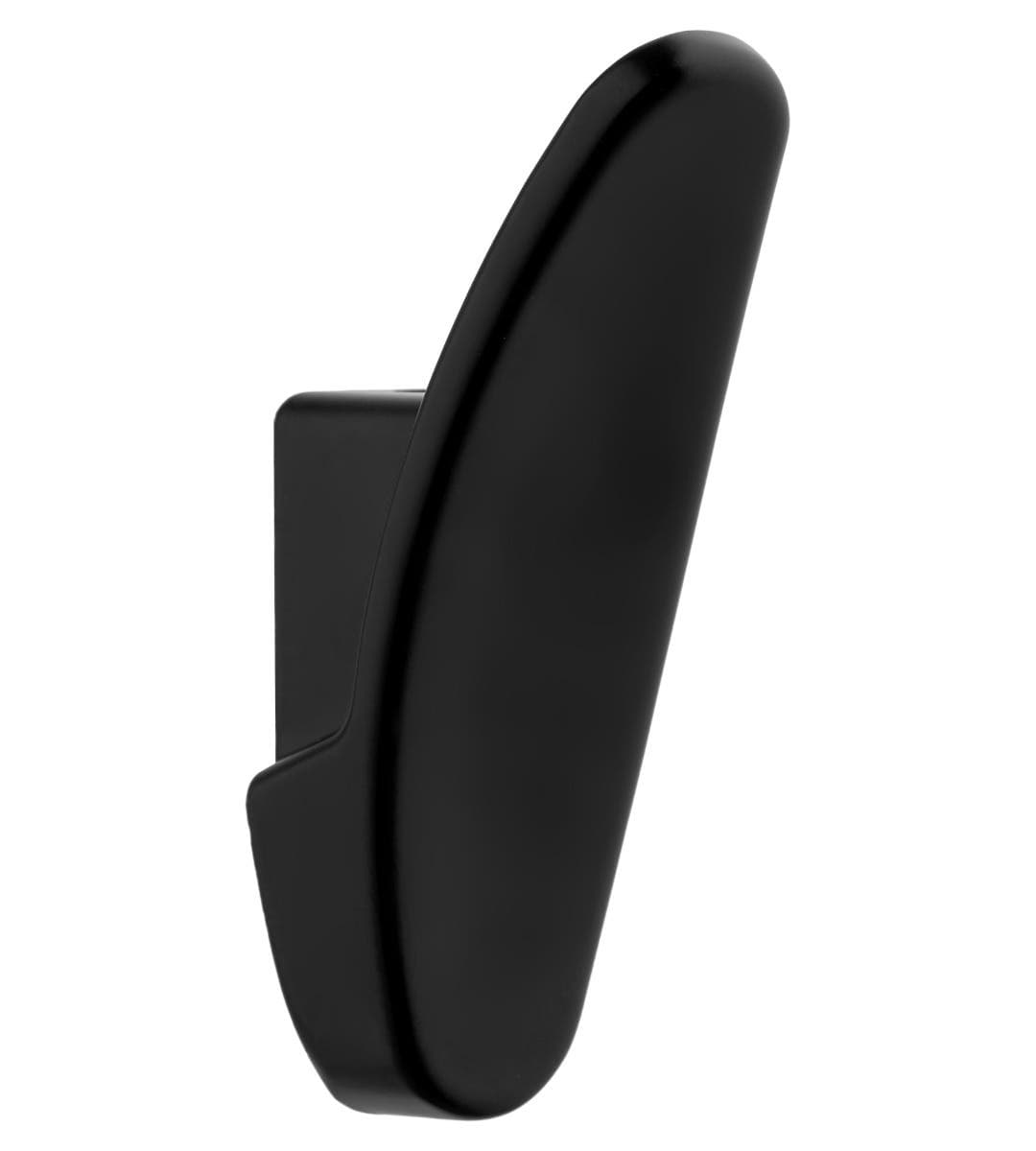 Oval Switch Concealed Clothing Hook - Matt Black - 64mm - Decohooks