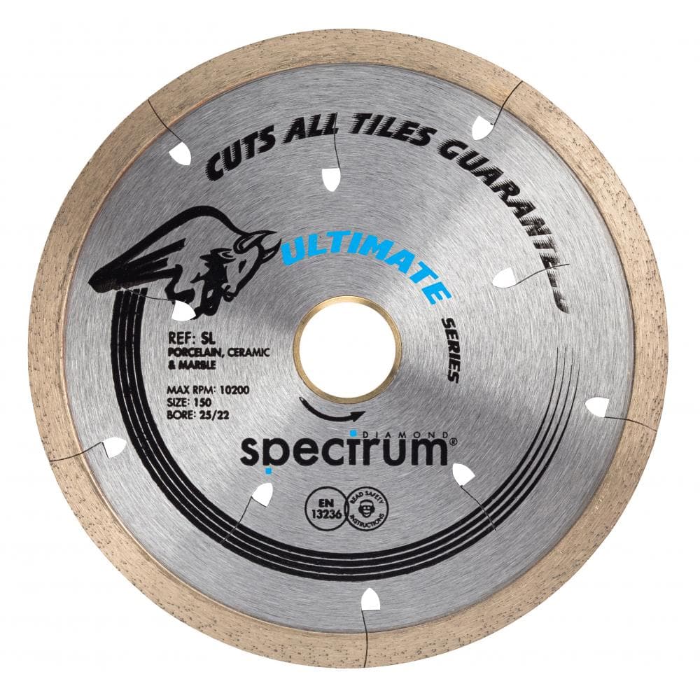 Ox Tools SL150/25/22 Spectrum Ultimate Dia Blade - All Tiles Guaranteed - 150/25.4/22.23Mm EA