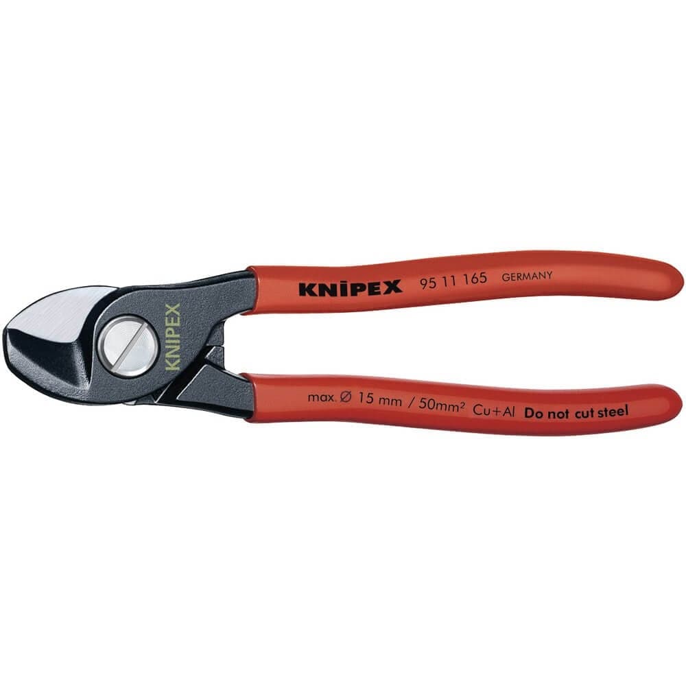 Knipex 19590 95 11 165 Sbe Copper Or Aluminium Only Cable Shear 165Mm each