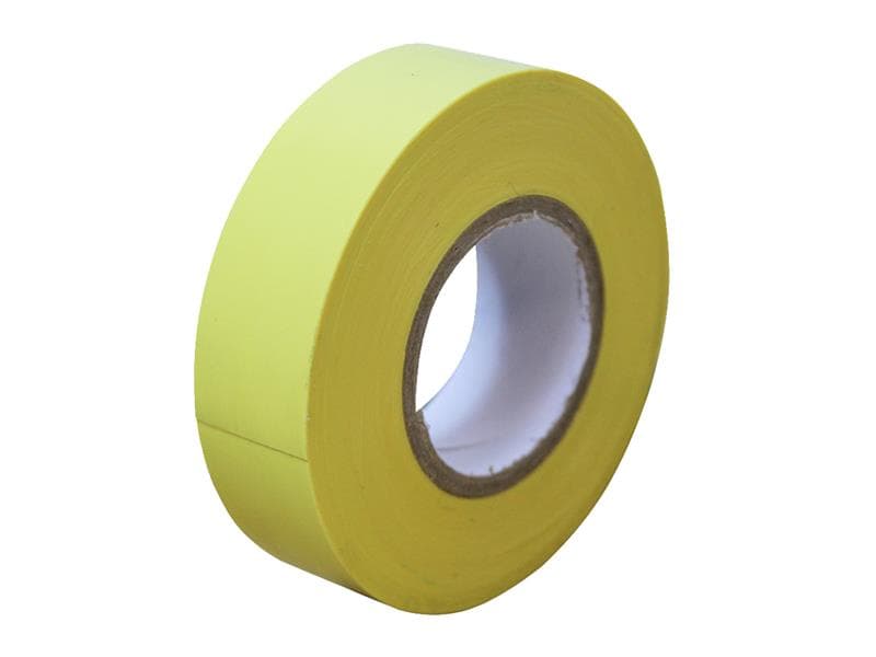 Faithfull 00351920YETB Pvc Electrical Tape Yellow 19Mm X 20M