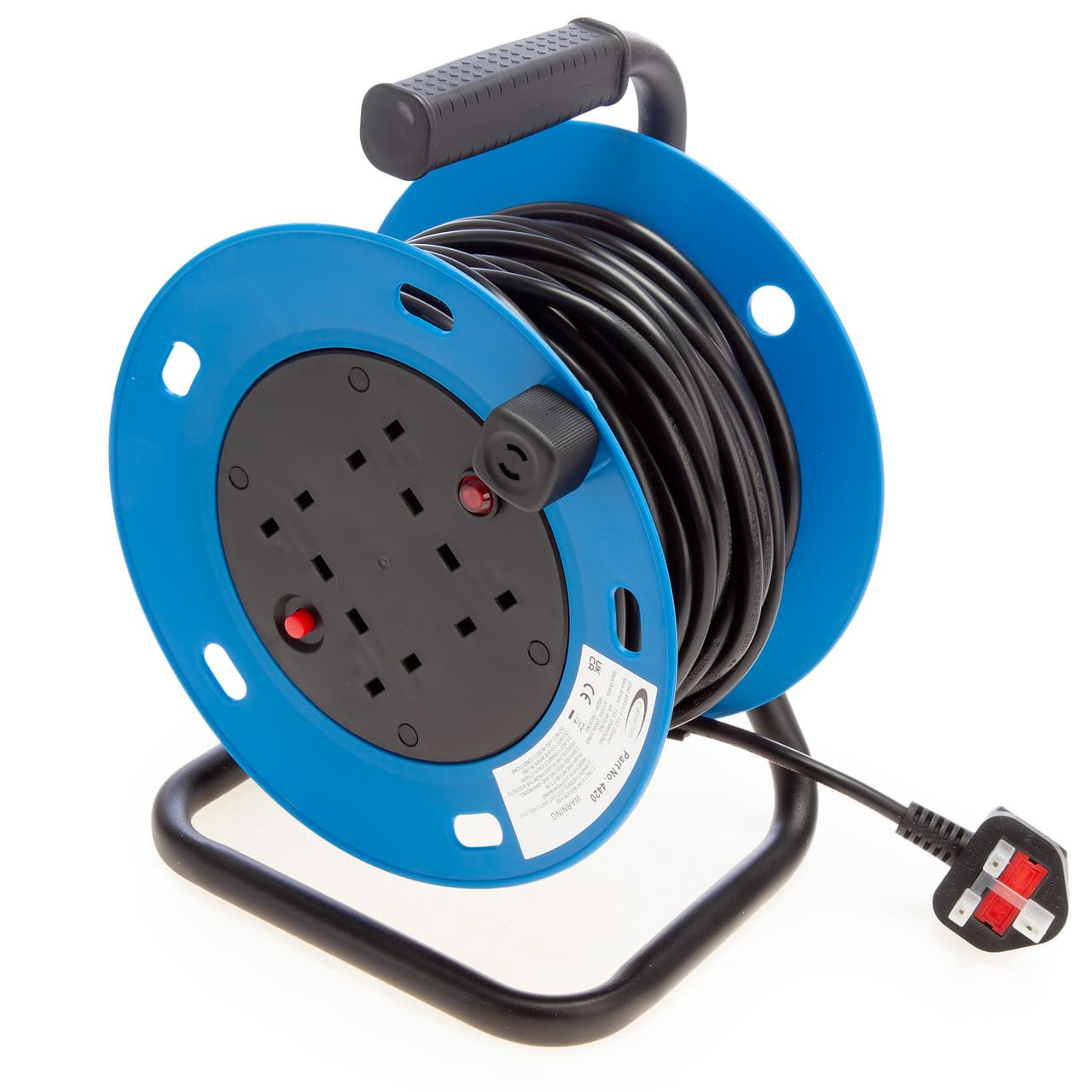 Connexion 4420 Cable Reel 1.25Mm 13 Amp 25 Metres 4X Sockets 240V