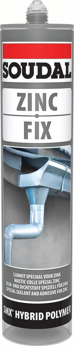 Soudal Zinc Fix Adhesive Zinc Grey 290Ml 134631