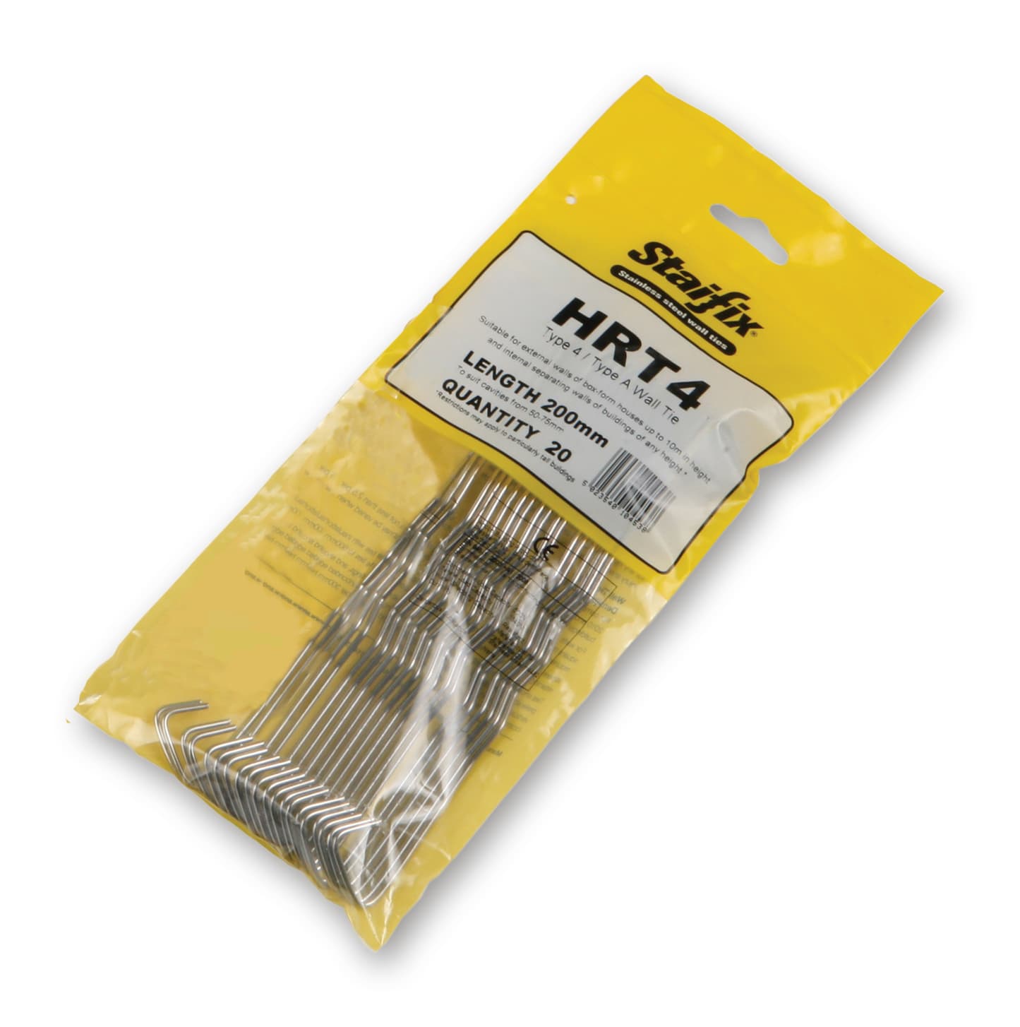 Ancon Staifix HRT4 Type 4/TYPE A Housing Tie 200mm Bag 20