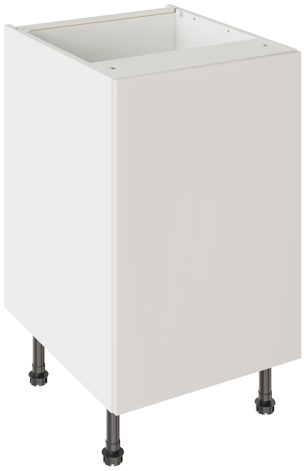 Flatpack 500 Base Kitchen Cabinet Slab Super Gloss Light Grey