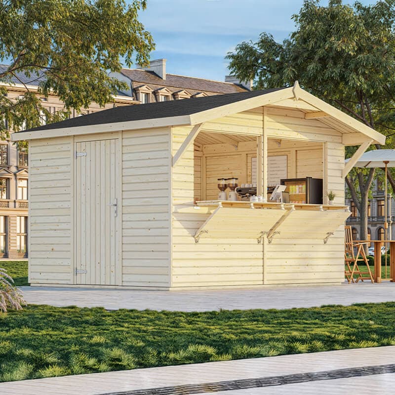 10'5 x 8'5 Palmako Stella (16mm) Premium Extra Large Garden Bar (3.2m x 2.6m)