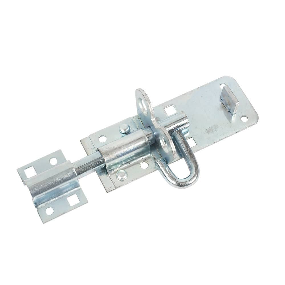 Steel Brenton Padlock Sliding Gate Bolt - 100mm - Zinc Plated - Hardware Solutions