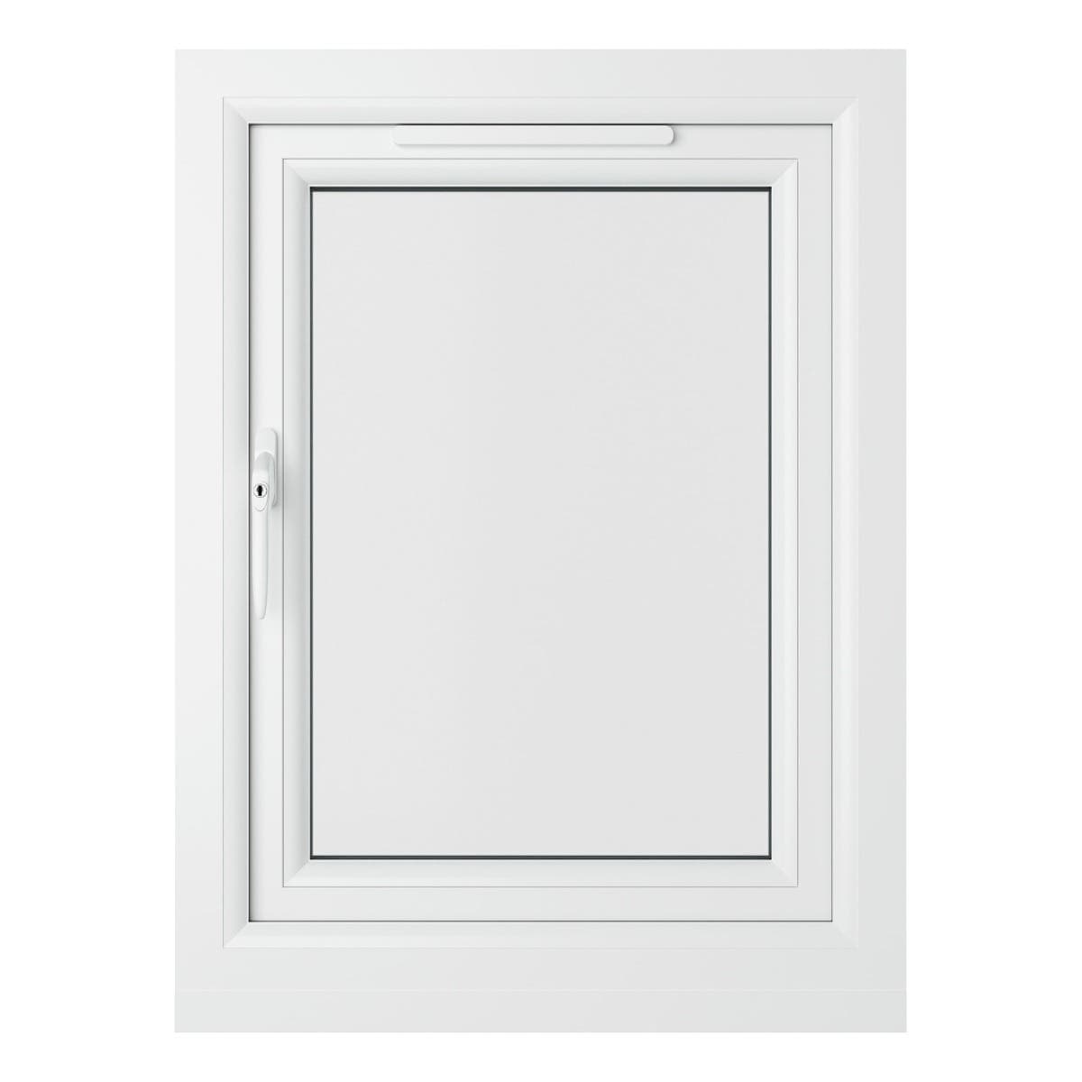 uPVC White Double Glazed Window - Left Handed - Side Hung - Clear Glass - 610 x 820mm