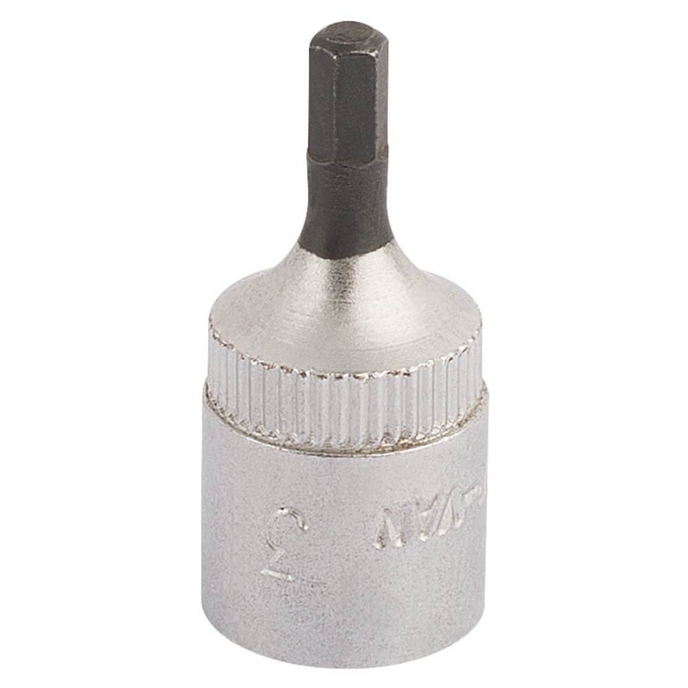 Elora 11124 Hexagon Screwdriver Socket 1/4in Sq. Dr. 3Mm each