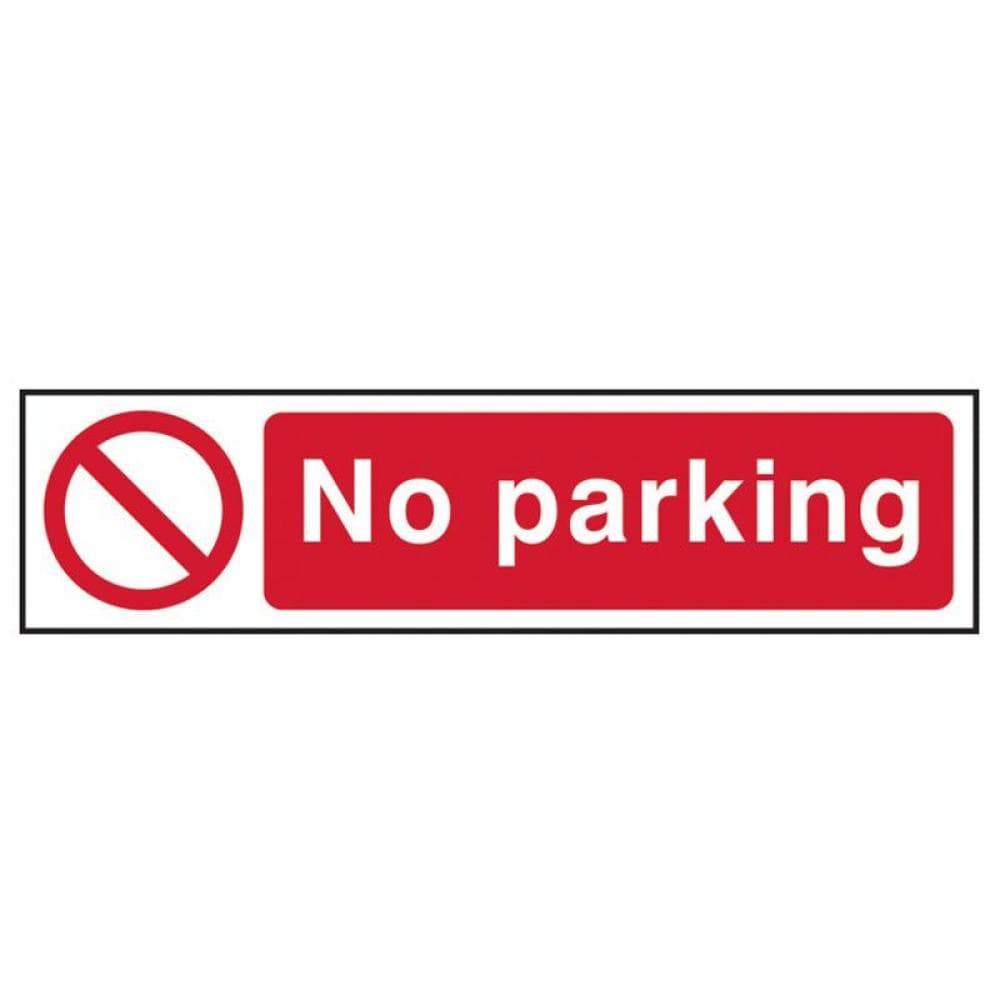 Scan 5056 No Parking - Pvc Sign 200 X 50Mm