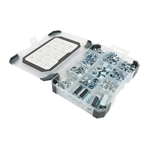 Timco TRAY540 Mixed Tray - Nuts - Zinc 243Pcs Tray 243