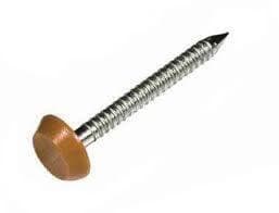 Plastic Headed Pins - 30mm Golden Oak - Box of 250