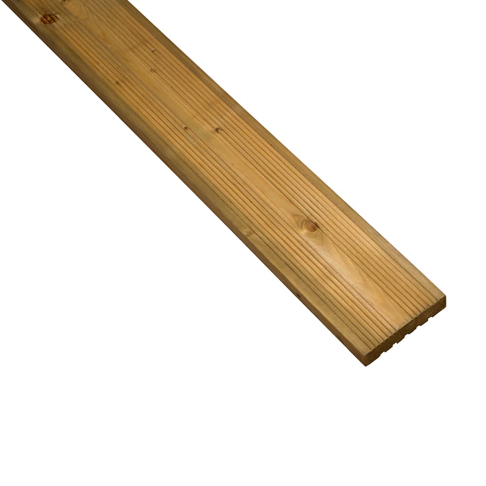 Metsa Green Treated Timber Decking Board, 28x125mm x 1.8m
