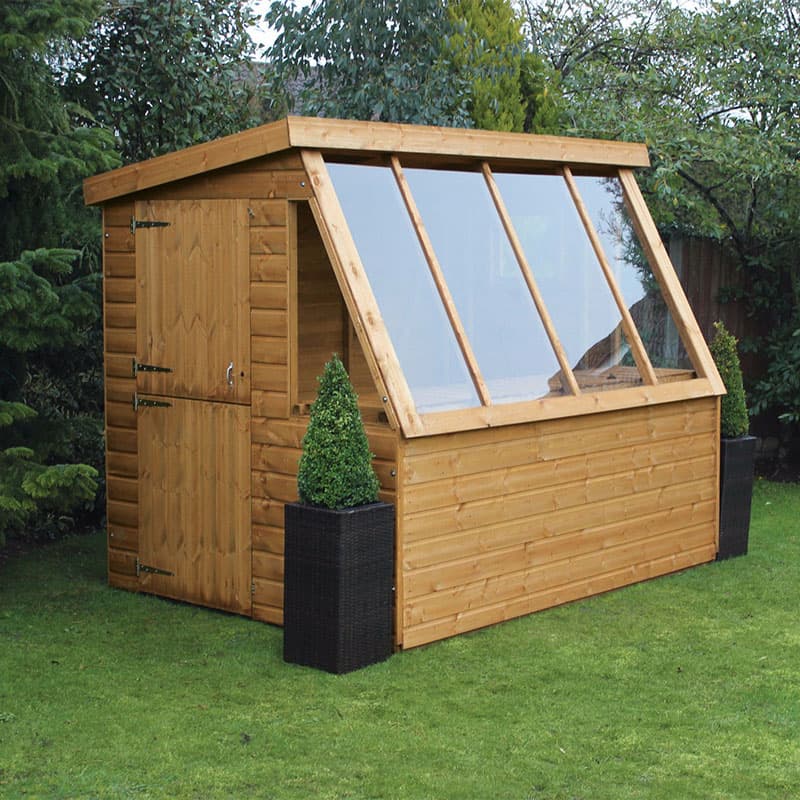8' x 6' Traditional Shiplap Wooden Potting Garden Shed with 6' Gable (2.43m x 1.83m)