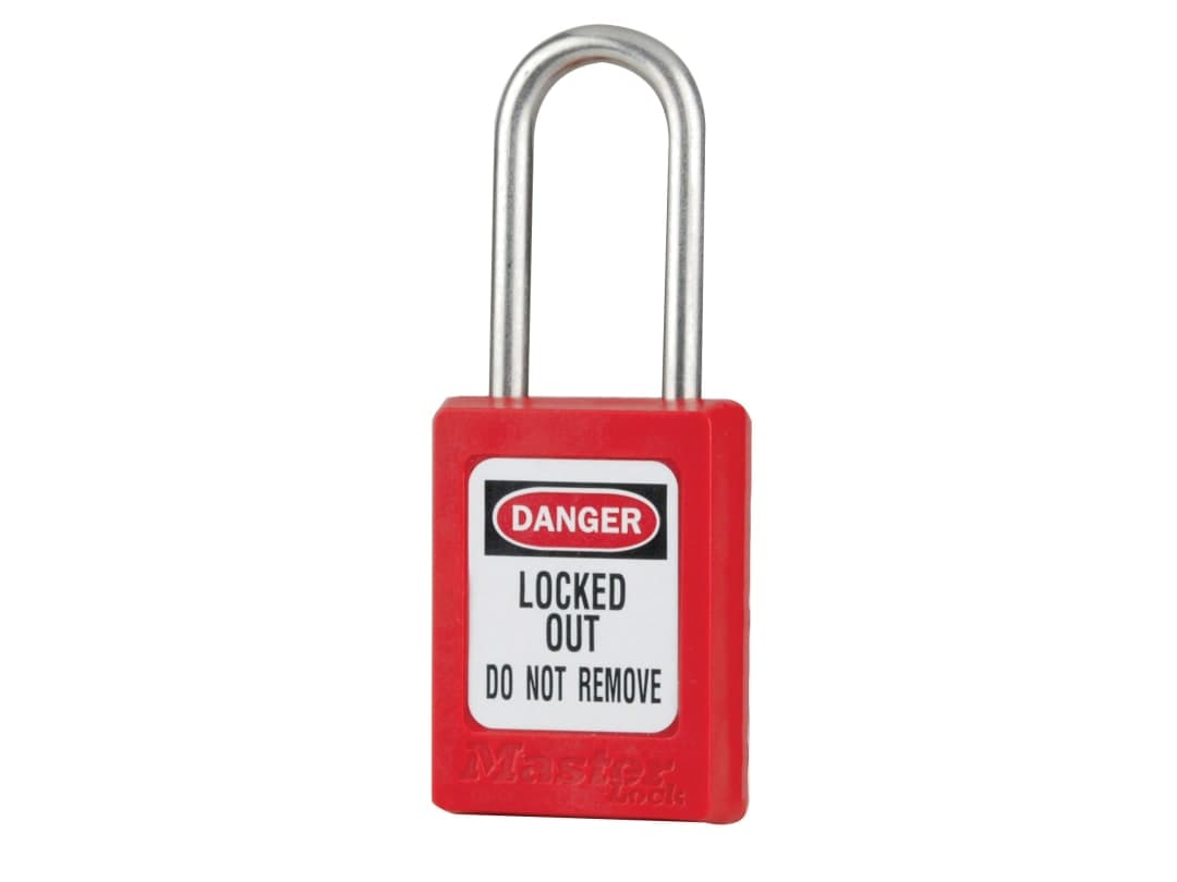 Master Lock Lockout Padlock – Keyed Alike 35mm Body & 4.76mm Stainless Steel Shackle S31KARED-KEY # 12F001